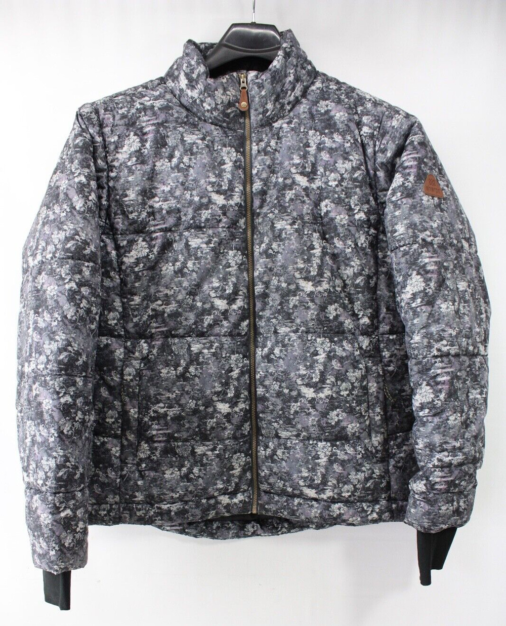 SHERPA ADVENTURE GEAR WOMEN'S XL GRAY FLORAL PUFFER WINTER JACKET